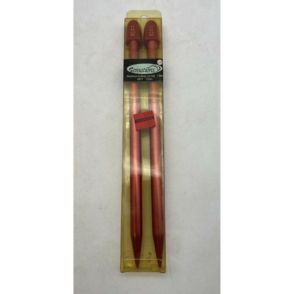 2006 Sensations Aluminum Knitting Needles 1 Set US17 12mm NOS